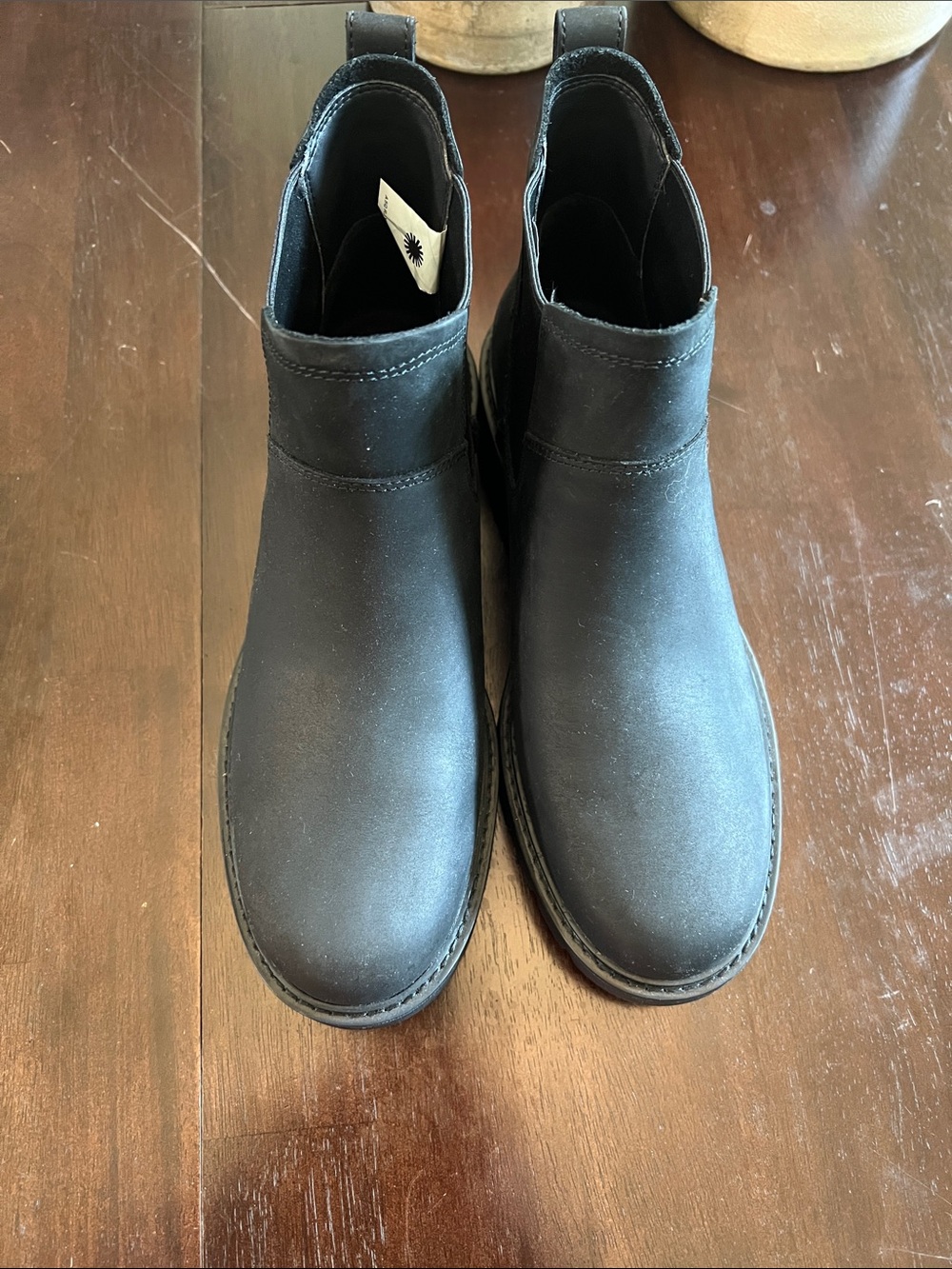 UGG Black Slip-On Ankle Boots